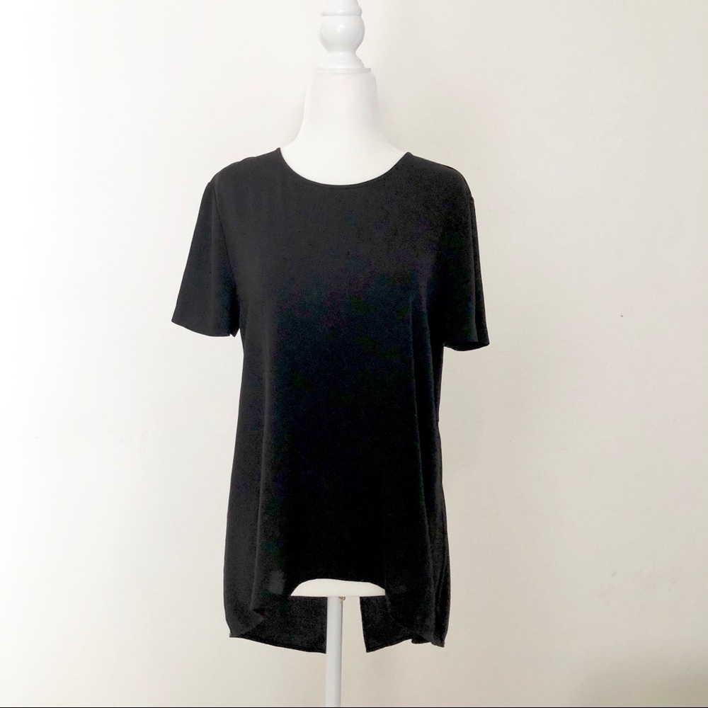 Stretch knit drape top/tunic